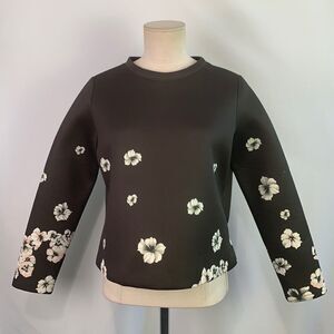 Blugirl Folies NWT gray floral neoprene top